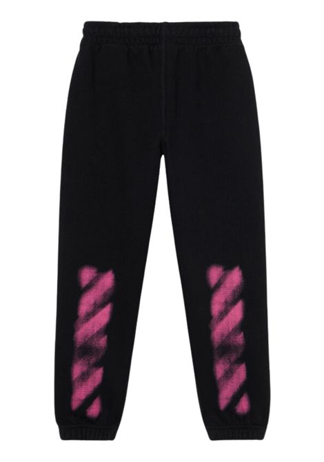 Pantalone bambina nero in cotone OFF WHITE | CH001F5F0011032/MANERO